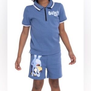 Bluey Kids Polo and Shorts Set
